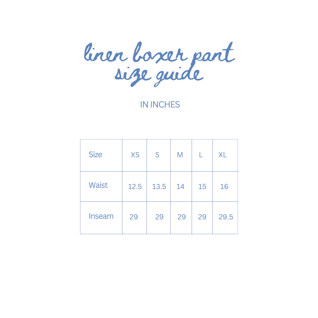 Linen Boxer Pants