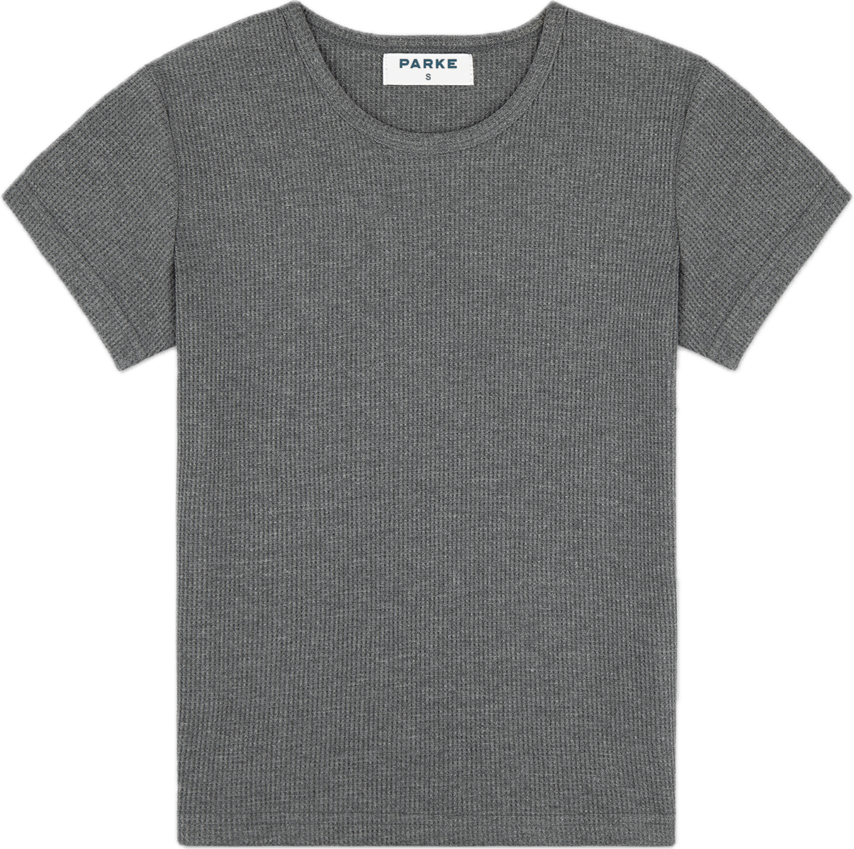waffle tee flat lay -stormy